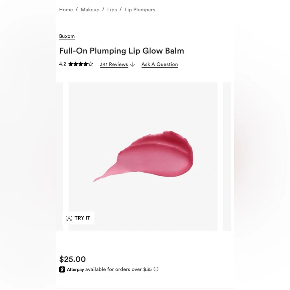 Buxom - Full-On Plumping Lip Glow Balm in Rose All Day